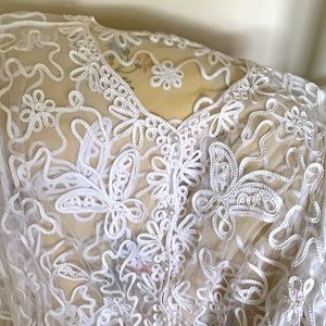 Beautiful lacy beach cover up